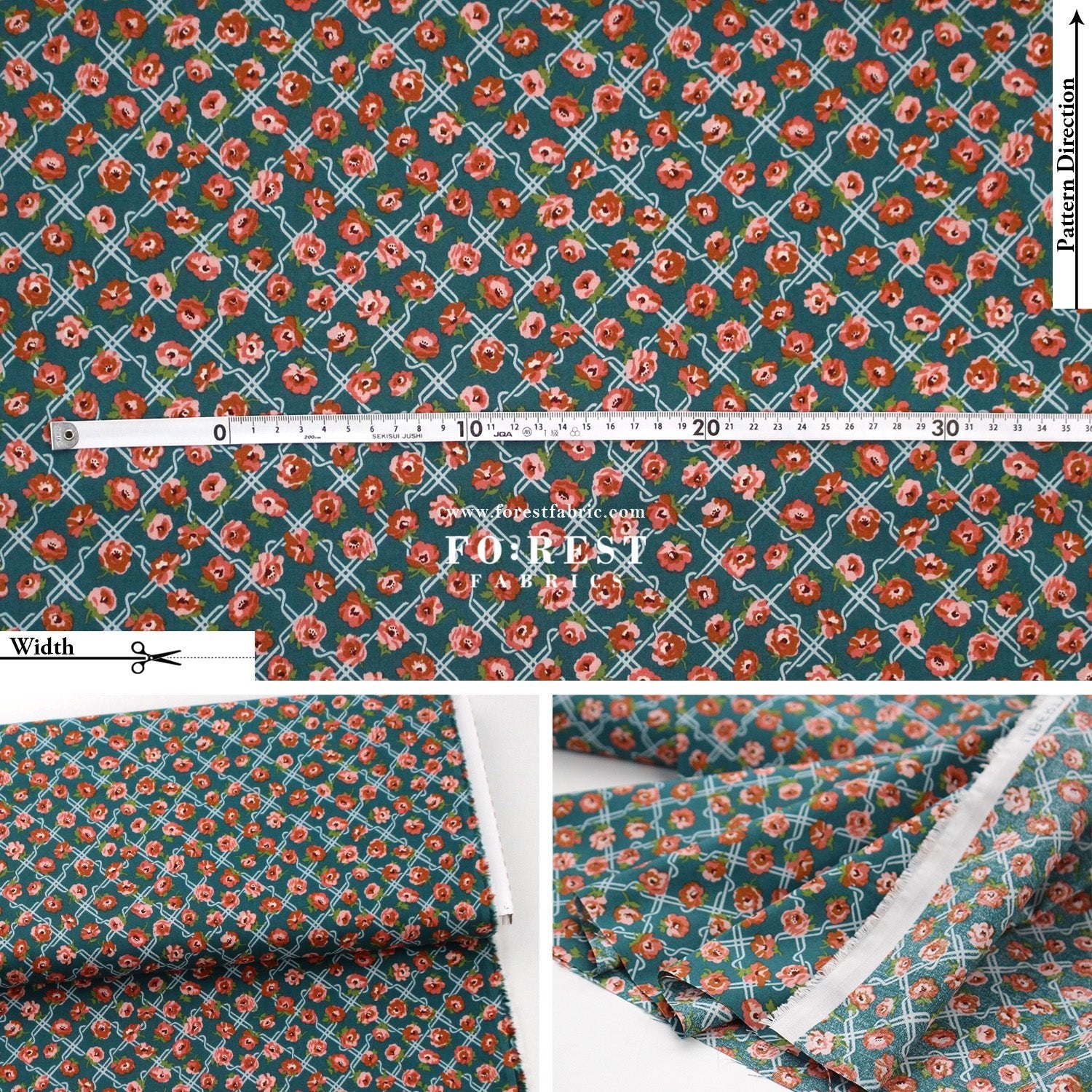 Quilting Liberty - Floral Nostalgia 1 fabric - FO:REST Fabric 布恩堂Liberty fabrictana lawnjapanese fabricykk zipper