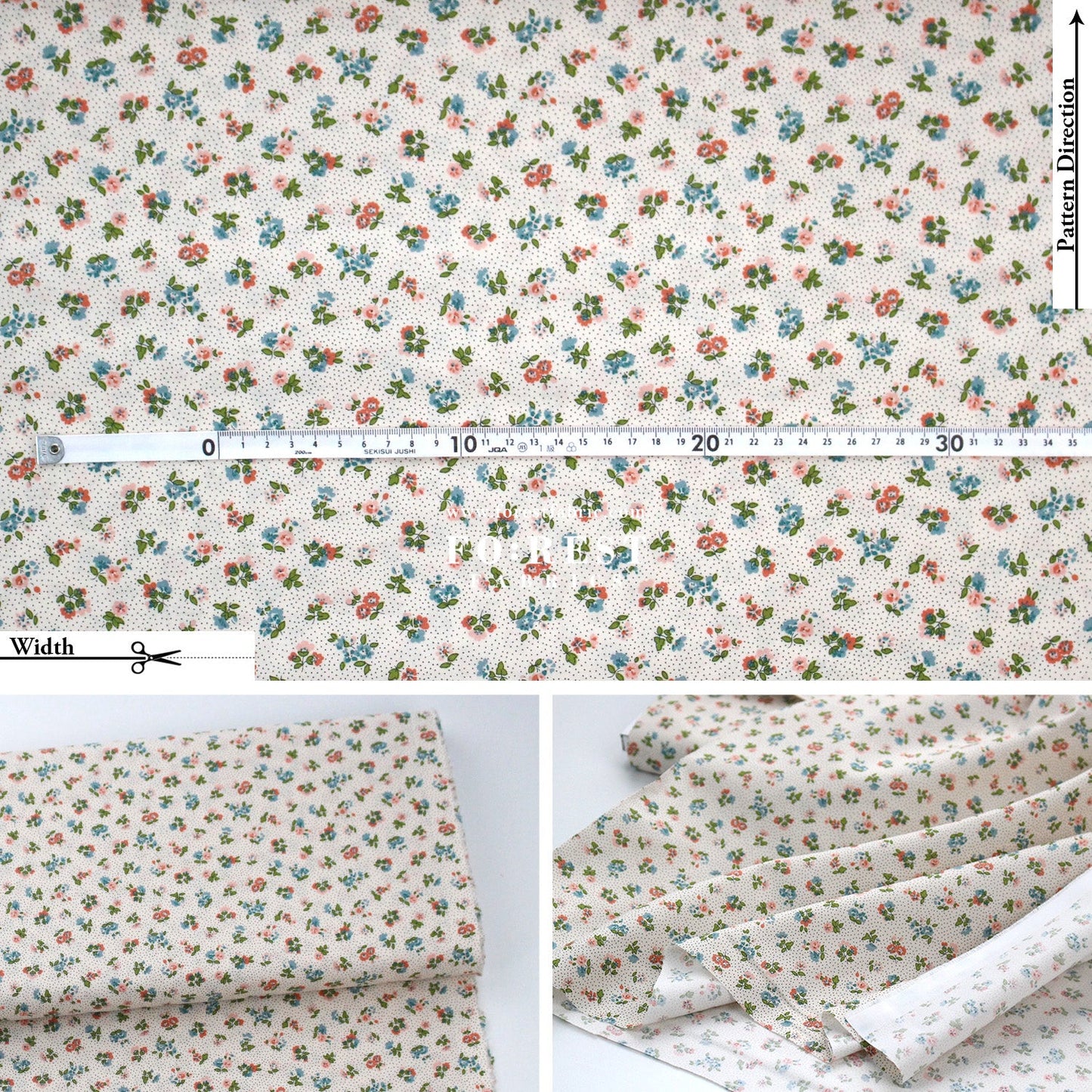 Quilting Liberty - Floral Nostalgia 1 fabric - FO:REST Fabric 布恩堂Liberty fabrictana lawnjapanese fabricykk zipper