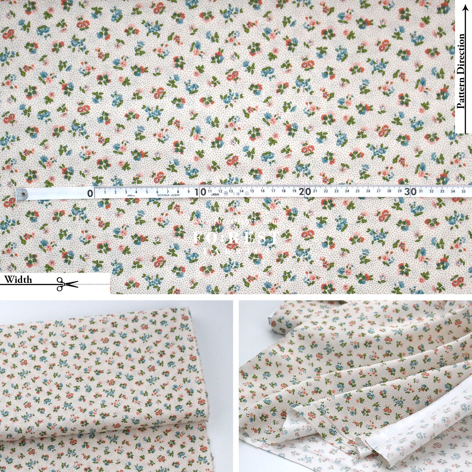 Quilting Liberty - Floral Nostalgia 1 fabric - FO:REST Fabric 布恩堂Liberty fabrictana lawnjapanese fabricykk zipper