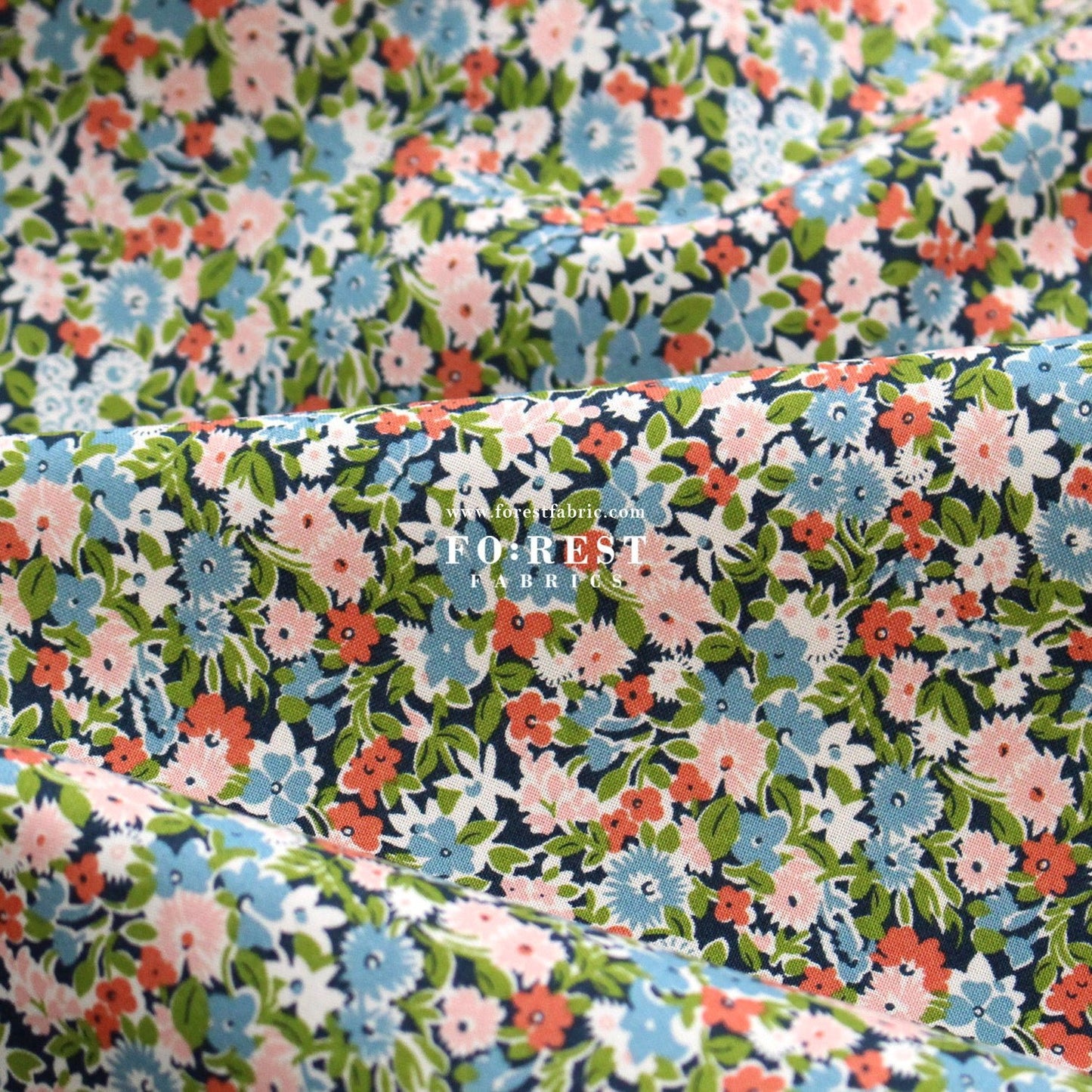 Quilting Liberty - Floral Nostalgia 1 fabric - FO:REST Fabric 布恩堂Liberty fabrictana lawnjapanese fabricykk zipper