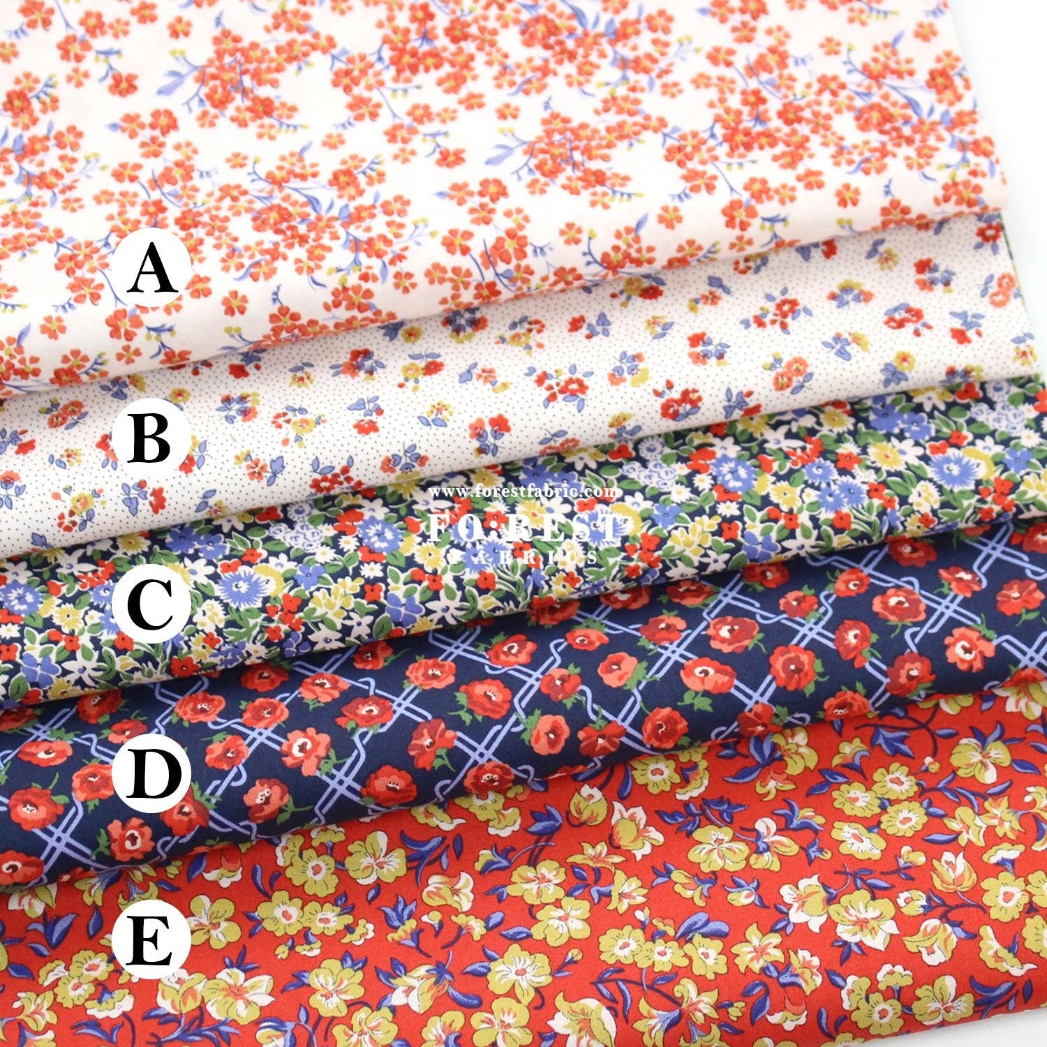Quilting Liberty - Floral Nostalgia 2 fabric - FO:REST Fabric 布恩堂Liberty fabrictana lawnjapanese fabricykk zipper