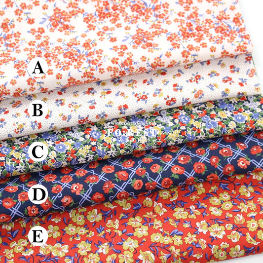 Quilting Liberty - Floral Nostalgia 2 fabric - FO:REST Fabric 布恩堂Liberty fabrictana lawnjapanese fabricykk zipper