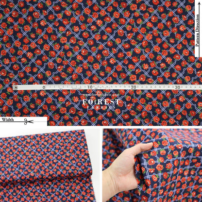 Quilting Liberty - Floral Nostalgia 2 fabric - FO:REST Fabric 布恩堂Liberty fabrictana lawnjapanese fabricykk zipper