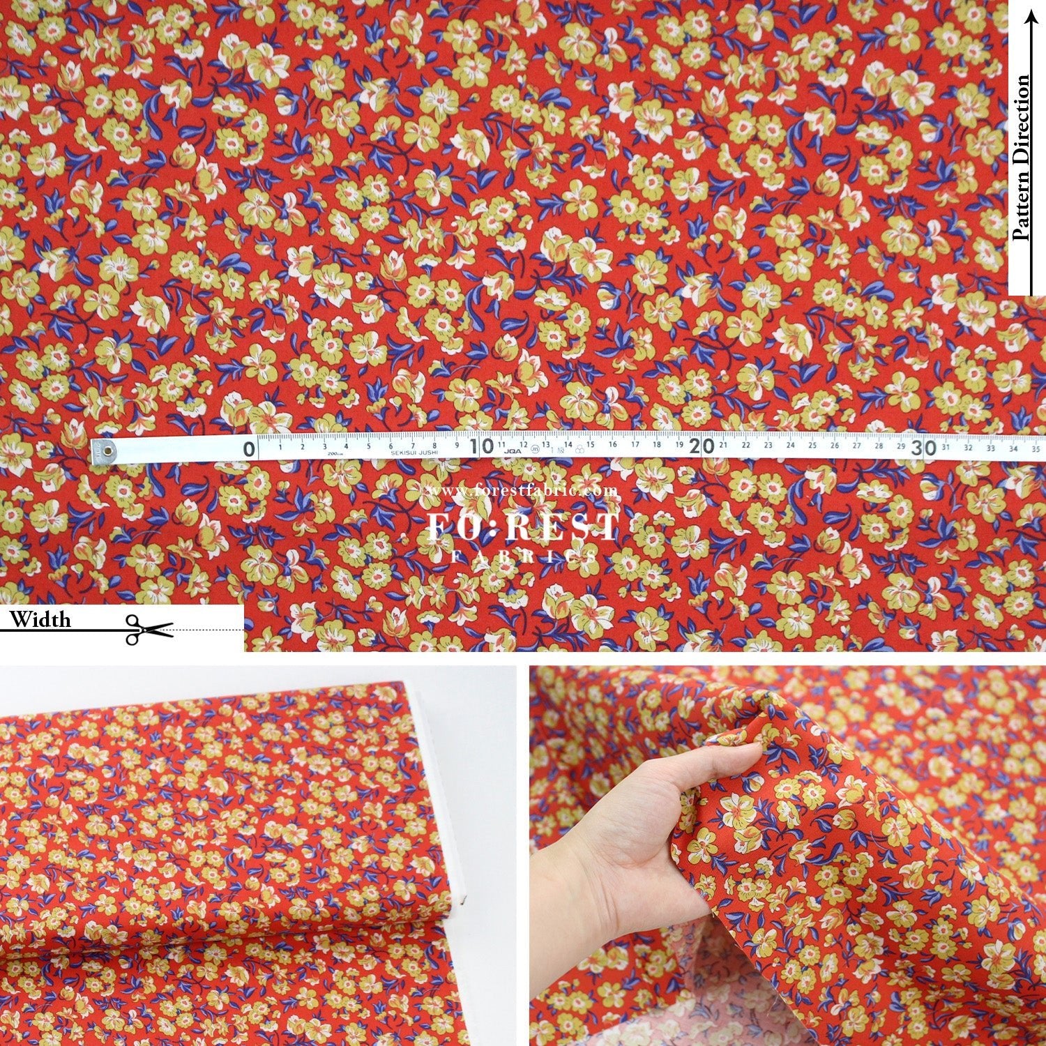 Quilting Liberty - Floral Nostalgia 2 fabric - FO:REST Fabric 布恩堂Liberty fabrictana lawnjapanese fabricykk zipper