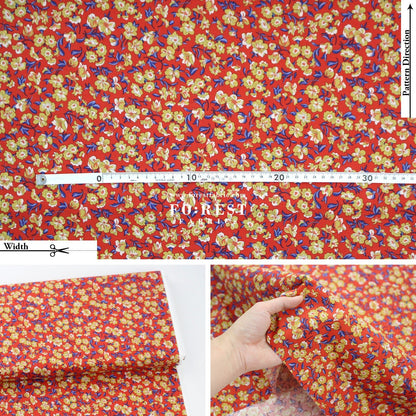 Quilting Liberty - Floral Nostalgia 2 fabric - FO:REST Fabric 布恩堂Liberty fabrictana lawnjapanese fabricykk zipper