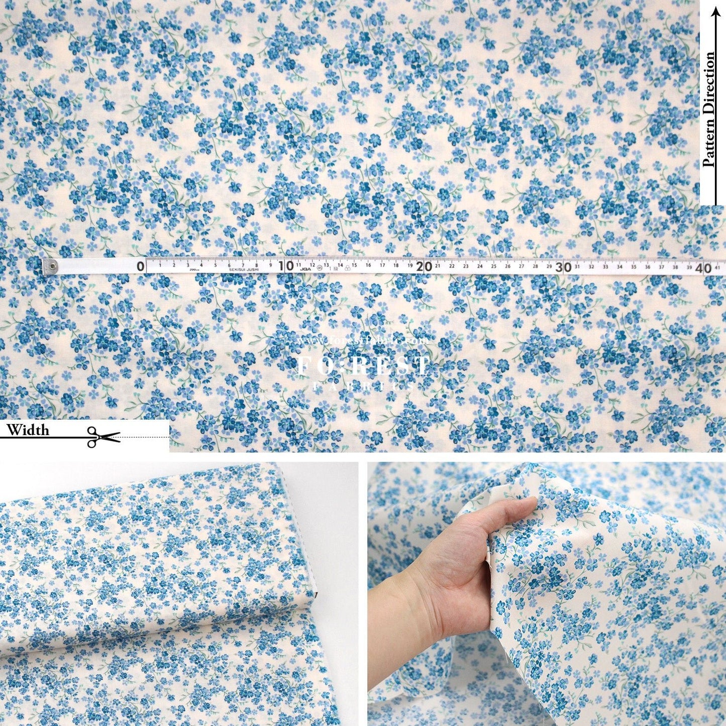 Quilting Liberty - Floral Nostalgia 3 fabric - FO:REST Fabric 布恩堂Liberty fabrictana lawnjapanese fabricykk zipper
