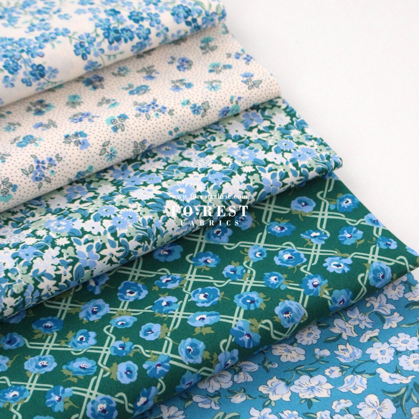 Quilting Liberty - Floral Nostalgia 3 fabric - FO:REST Fabric 布恩堂Liberty fabrictana lawnjapanese fabricykk zipper