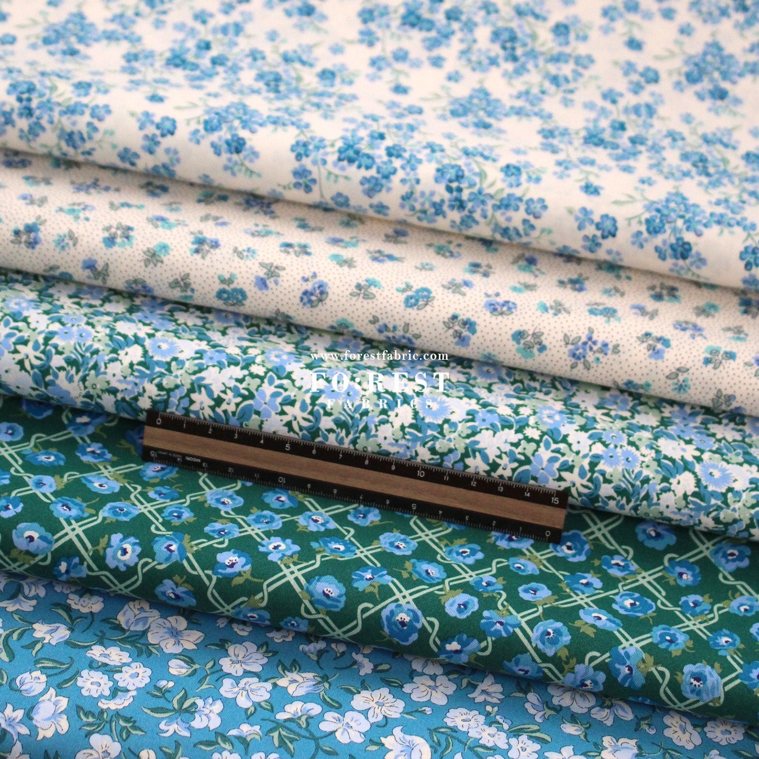 Quilting Liberty - Floral Nostalgia 3 fabric - FO:REST Fabric 布恩堂Liberty fabrictana lawnjapanese fabricykk zipper