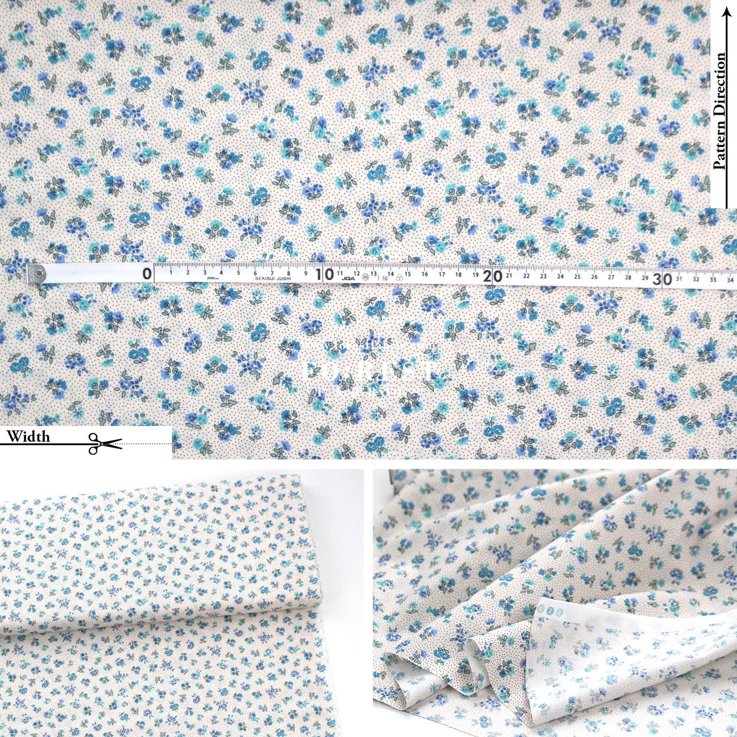 Quilting Liberty - Floral Nostalgia 3 fabric - FO:REST Fabric 布恩堂Liberty fabrictana lawnjapanese fabricykk zipper