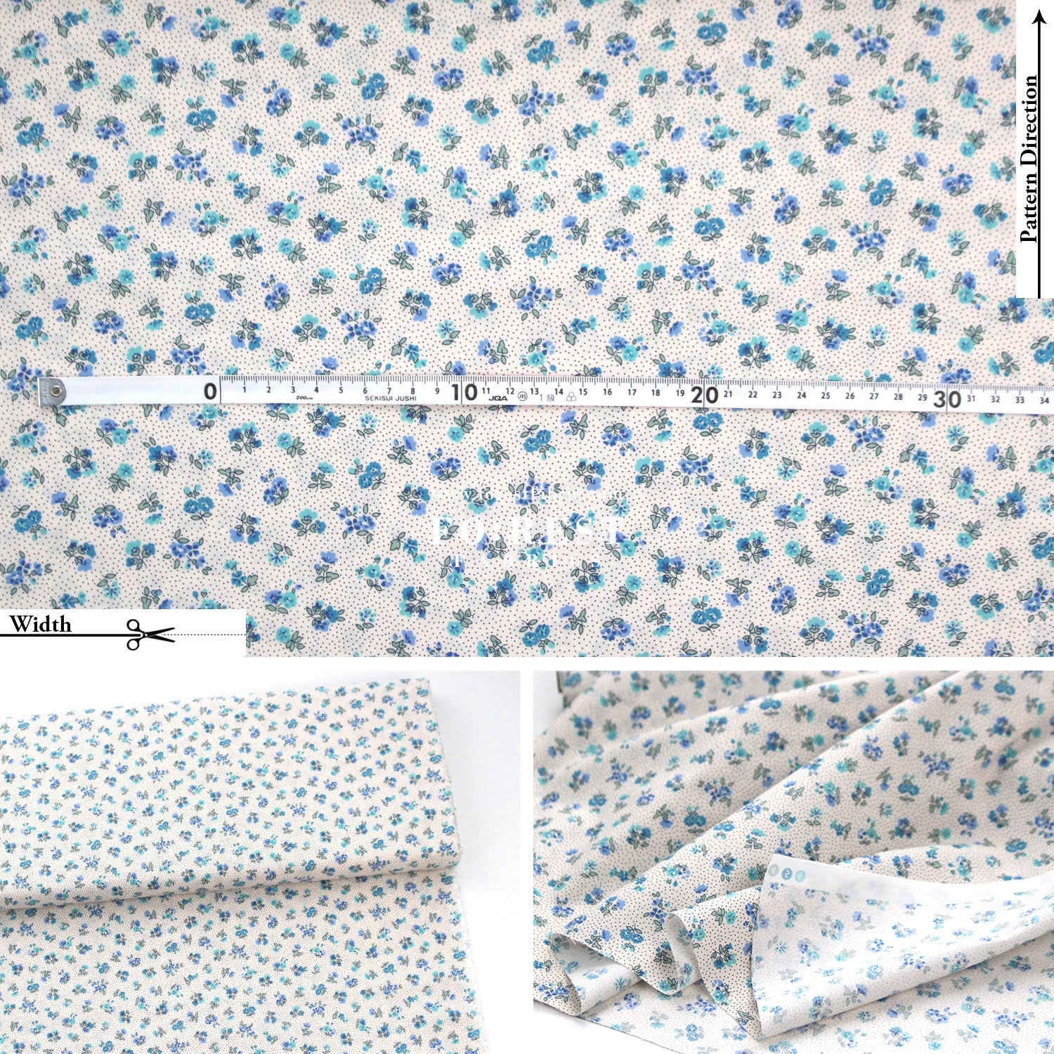 Quilting Liberty - Floral Nostalgia 3 fabric - FO:REST Fabric 布恩堂Liberty fabrictana lawnjapanese fabricykk zipper