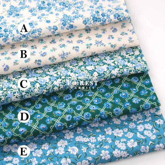 Quilting Liberty - Floral Nostalgia 3 fabric - FO:REST Fabric 布恩堂Liberty fabrictana lawnjapanese fabricykk zipper