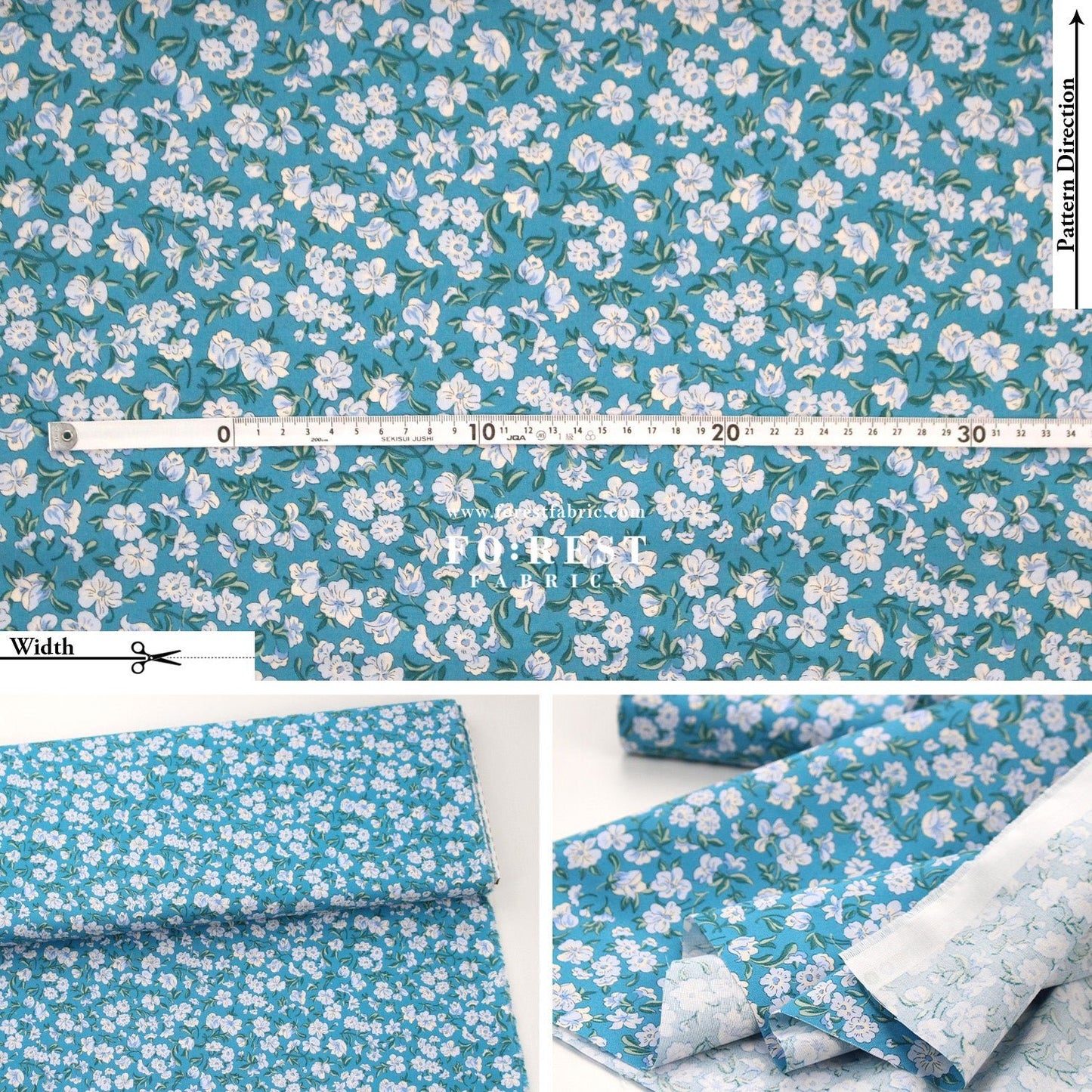 Quilting Liberty - Floral Nostalgia 3 fabric - FO:REST Fabric 布恩堂Liberty fabrictana lawnjapanese fabricykk zipper