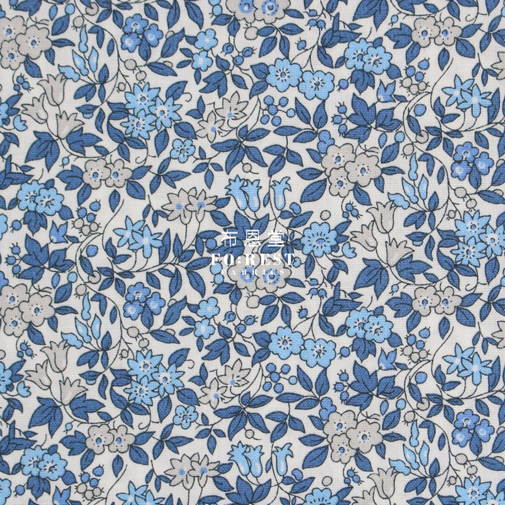 Quilting Liberty - Forget Me Not Blossom A Lasenby Cotton