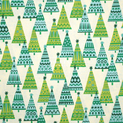 Quilting Liberty - Frosty Forest fabric A - FO:REST Fabric 布恩堂Liberty fabrictana lawnjapanese fabricykk zipper