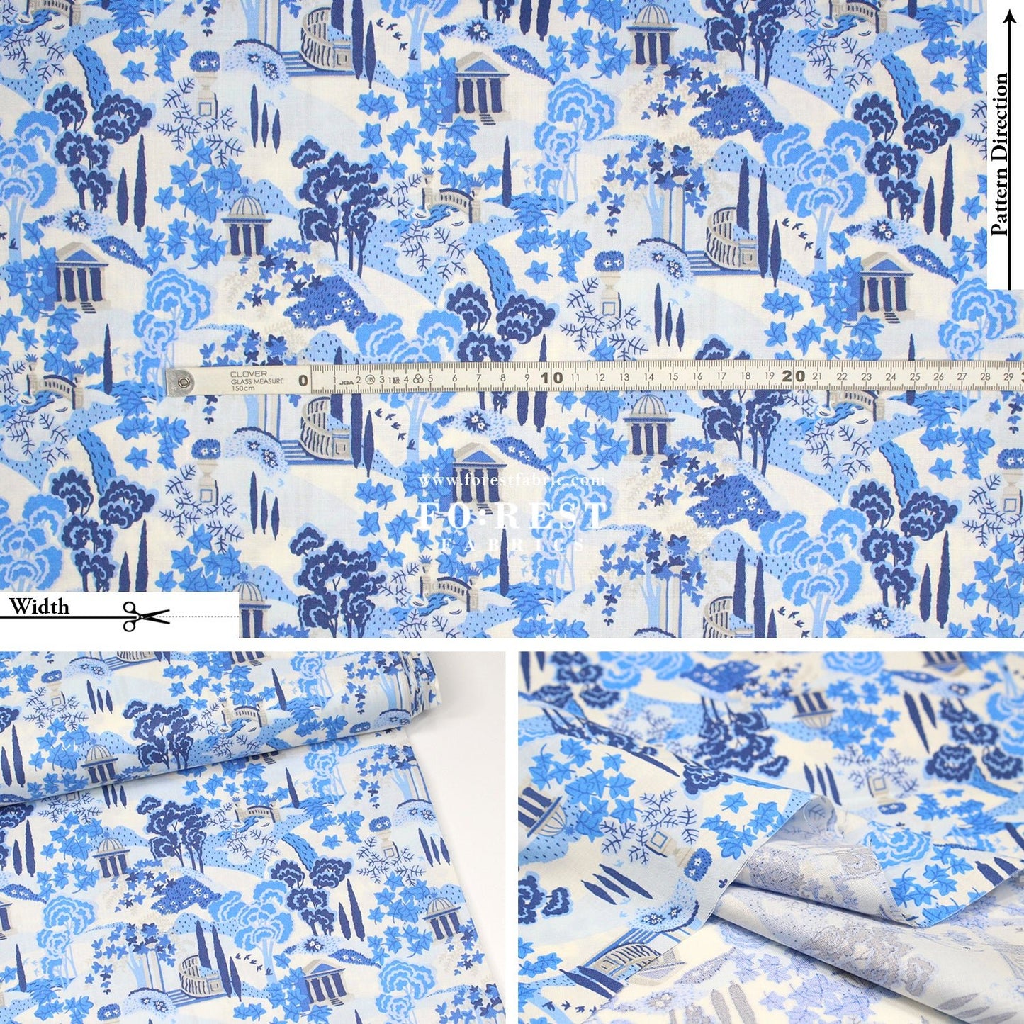 Quilting Liberty - Garden Follies fabric A - FO:REST Fabric 布恩堂Liberty fabrictana lawnjapanese fabricykk zipper