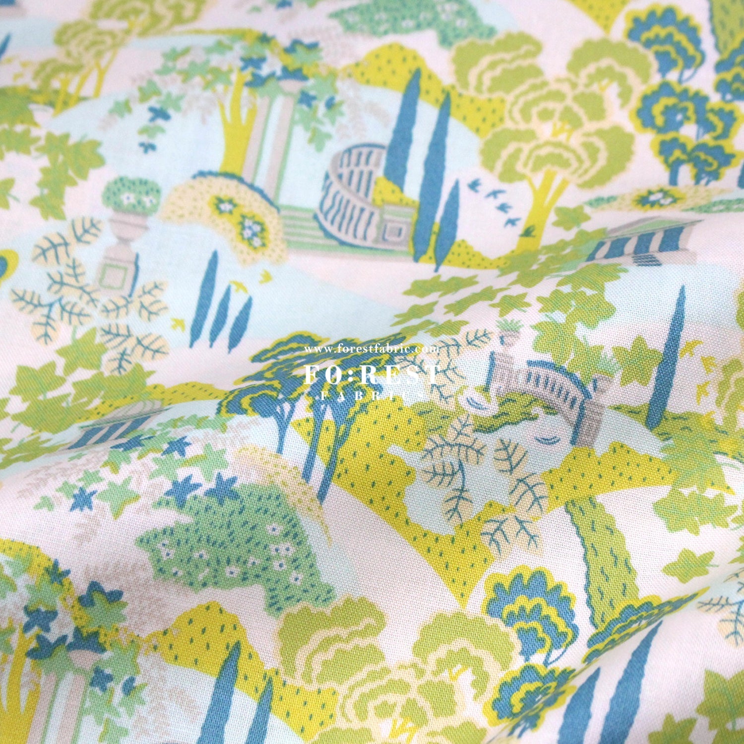 Quilting Liberty - Garden Follies fabric B - FO:REST Fabric 布恩堂Liberty fabrictana lawnjapanese fabricykk zipper