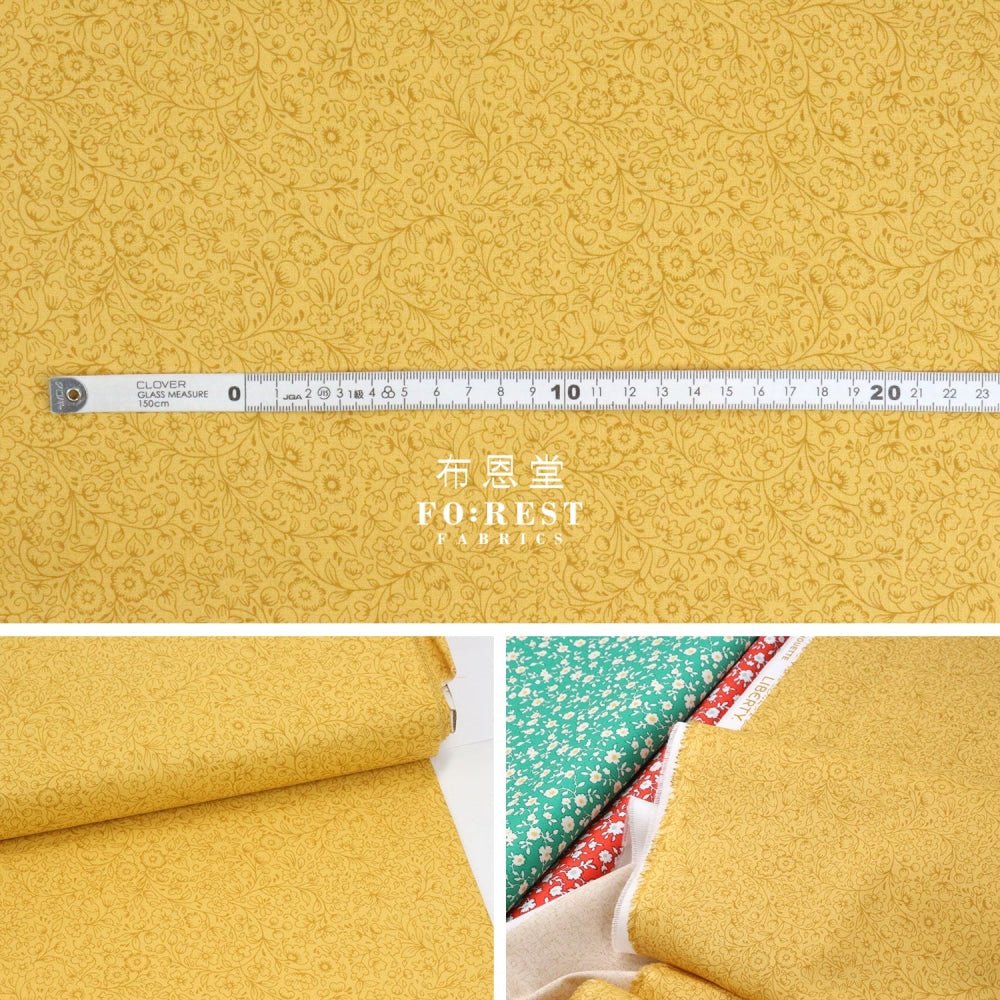 Quilting Liberty - Garden silhouette A - FO:REST Fabric 布恩堂Liberty fabrictana lawnjapanese fabricykk zipper