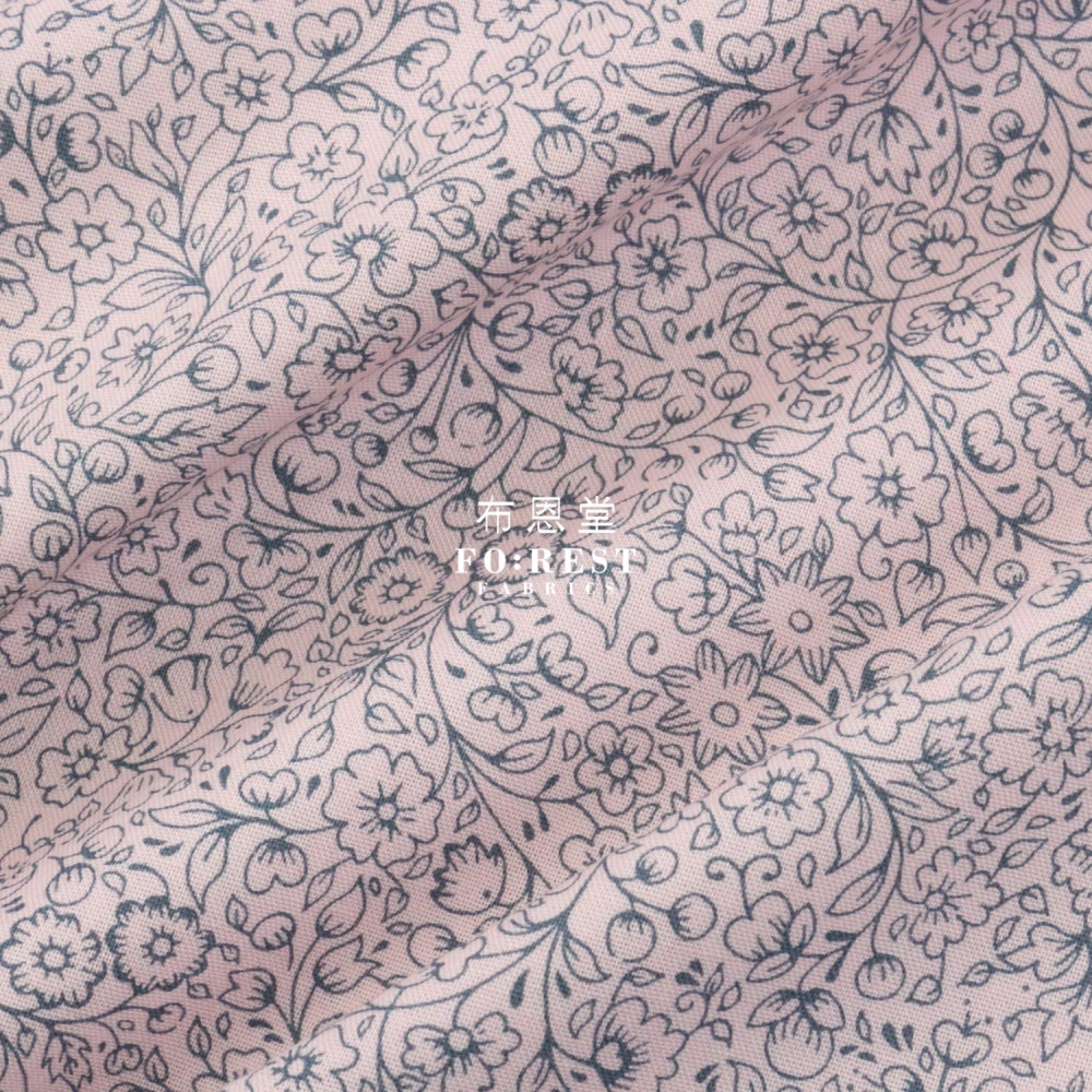 Quilting Liberty - Garden Silhouette B Lasenby Cotton