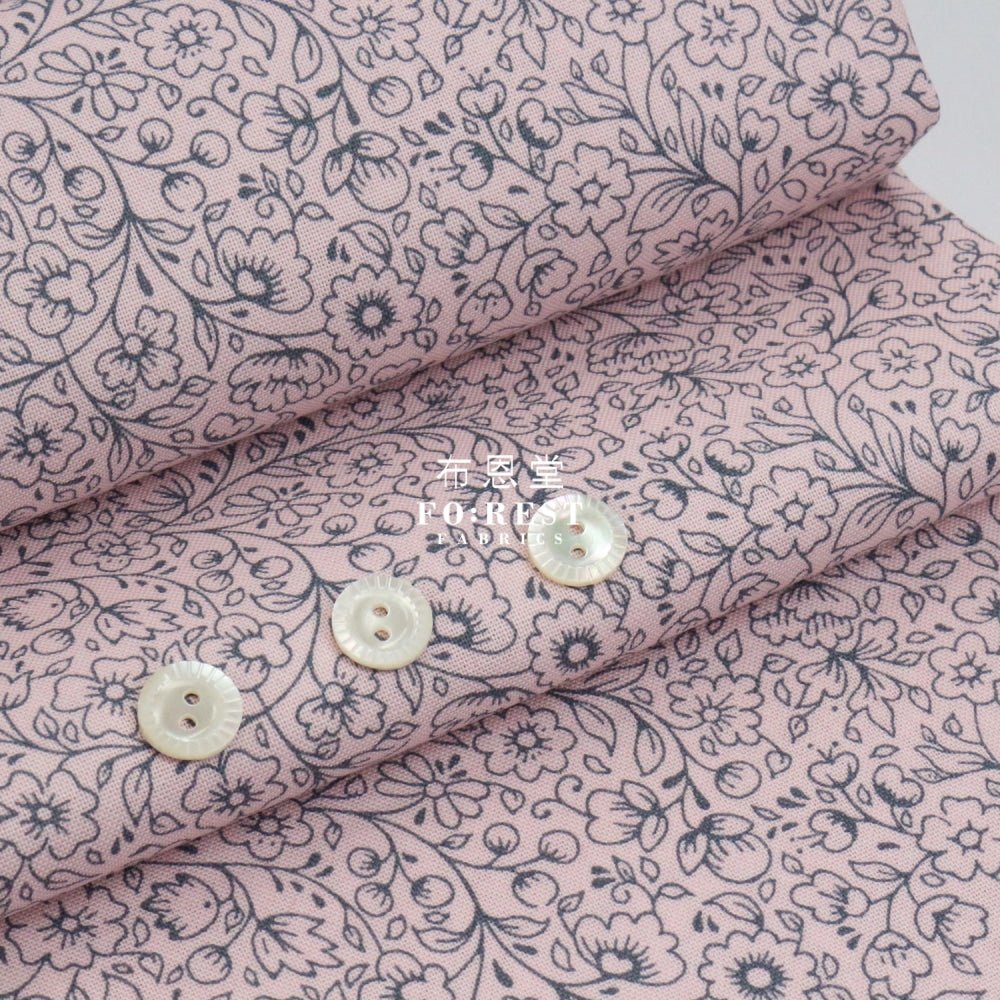 Quilting Liberty - Garden silhouette B - FO:REST Fabric 布恩堂Liberty fabrictana lawnjapanese fabricykk zipper