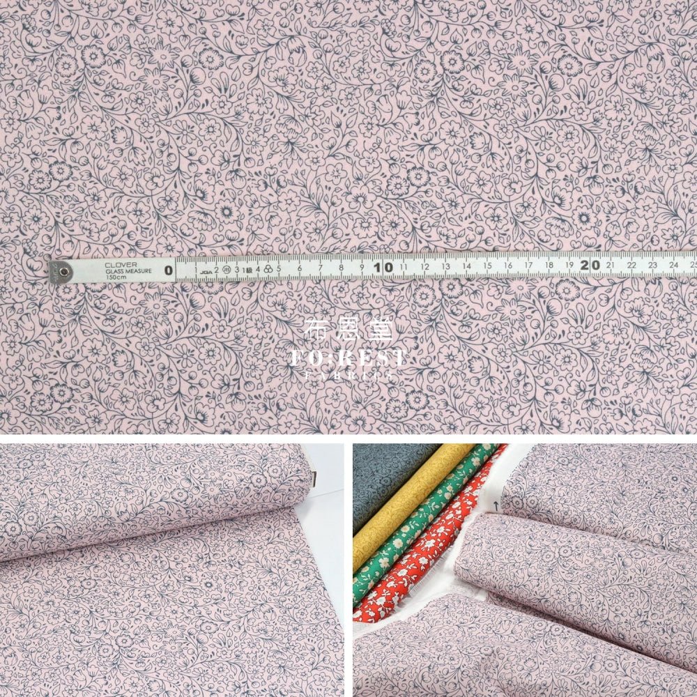 Quilting Liberty - Garden silhouette B - FO:REST Fabric 布恩堂Liberty fabrictana lawnjapanese fabricykk zipper