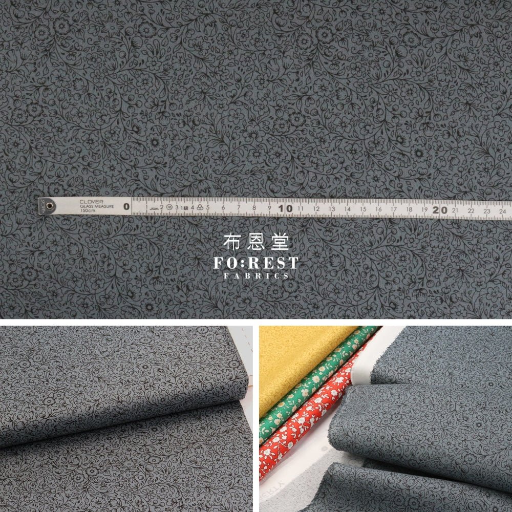 Quilting Liberty - Garden silhouette C - FO:REST Fabric 布恩堂Liberty fabrictana lawnjapanese fabricykk zipper