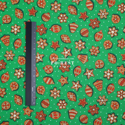 Quilting Liberty - Gingerbread Delight fabric A - FO:REST Fabric 布恩堂Liberty fabrictana lawnjapanese fabricykk zipper