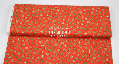Quilting Liberty - Gingerbread Delight fabric B - FO:REST Fabric 布恩堂Liberty fabrictana lawnjapanese fabricykk zipper