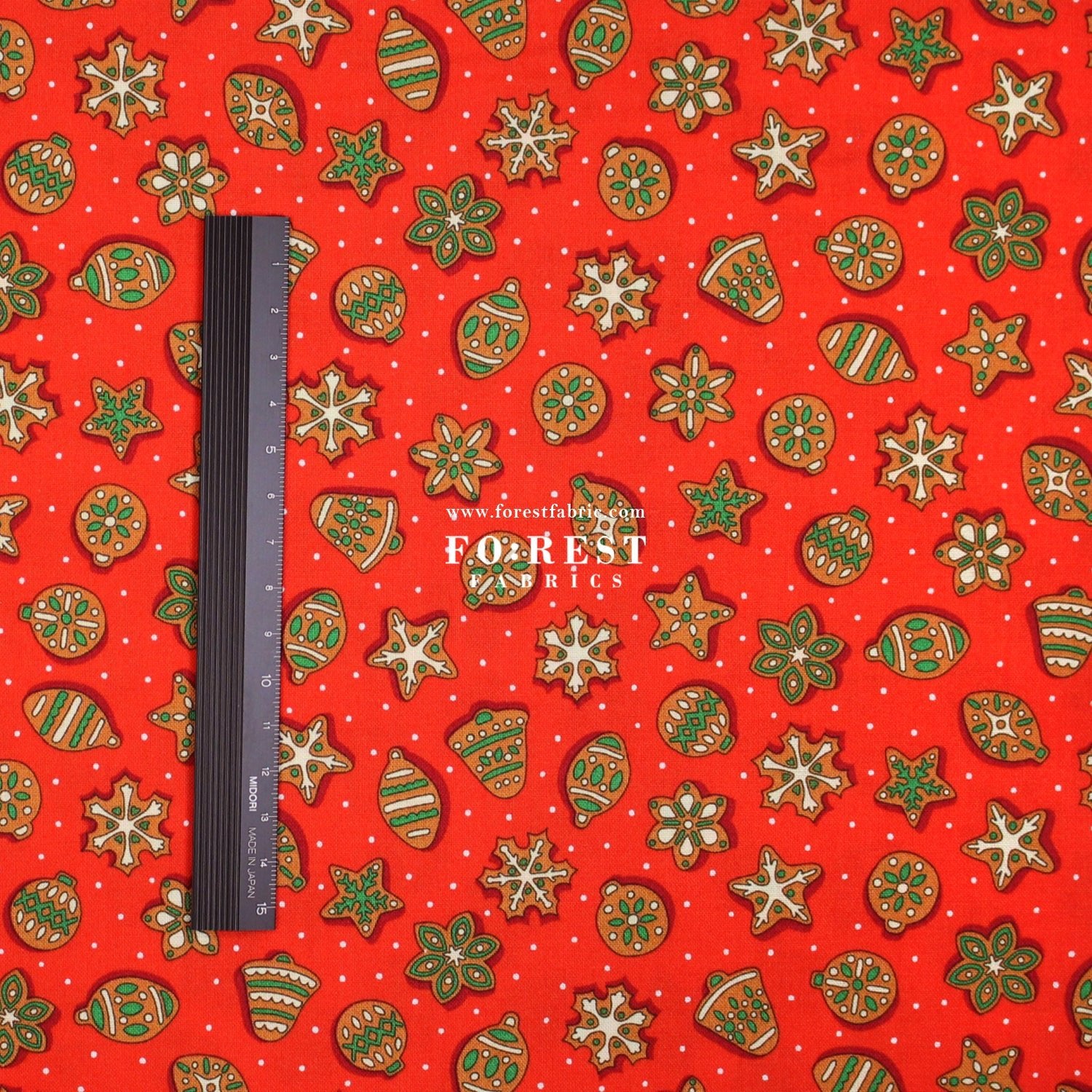 Quilting Liberty - Gingerbread Delight fabric B - FO:REST Fabric 布恩堂Liberty fabrictana lawnjapanese fabricykk zipper