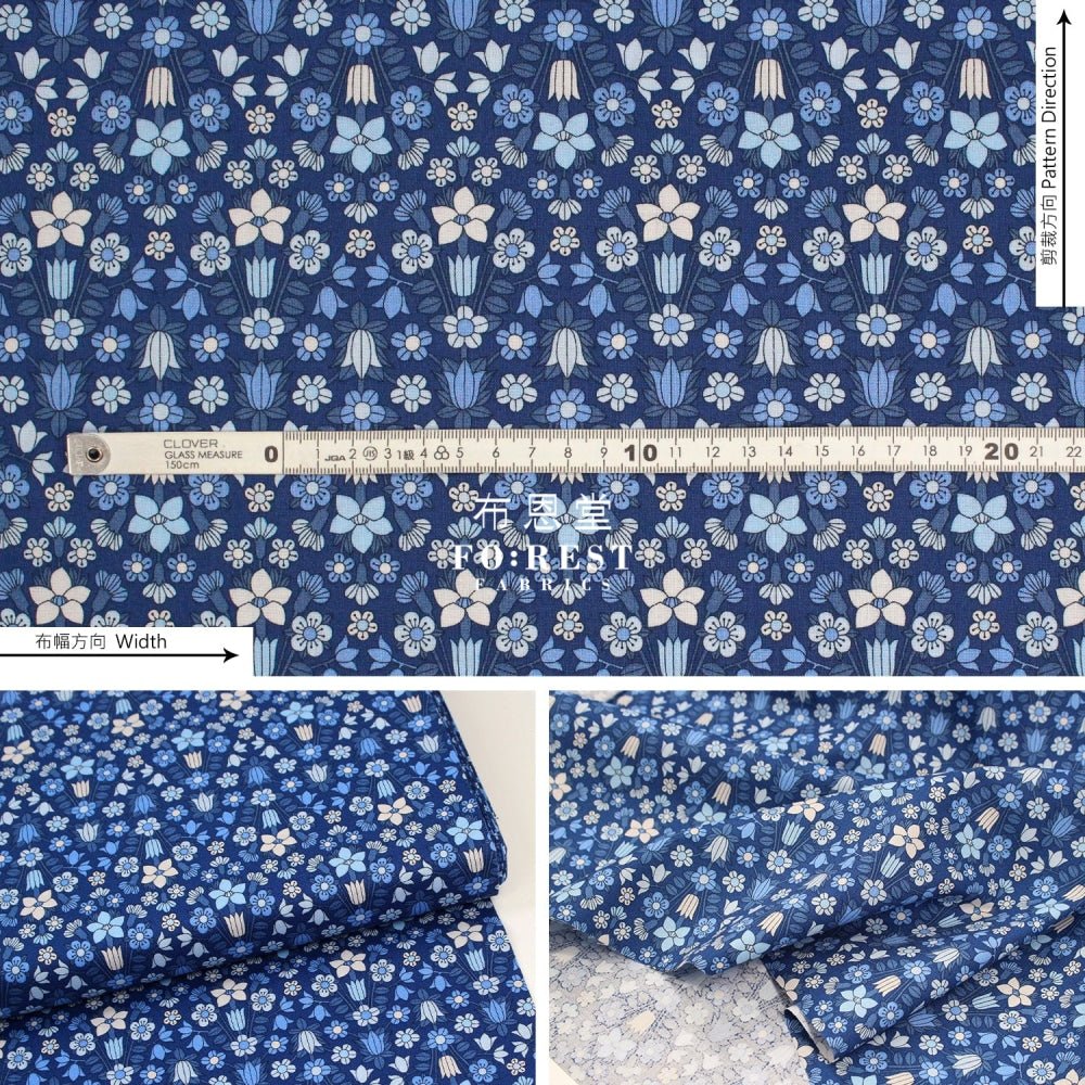Quilting Liberty - Hampstead Meadow A - FO:REST Fabric 布恩堂Liberty fabrictana lawnjapanese fabricykk zipper