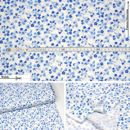 Quilting Liberty - Harebell Charm fabric A - FO:REST Fabric 布恩堂Liberty fabrictana lawnjapanese fabricykk zipper