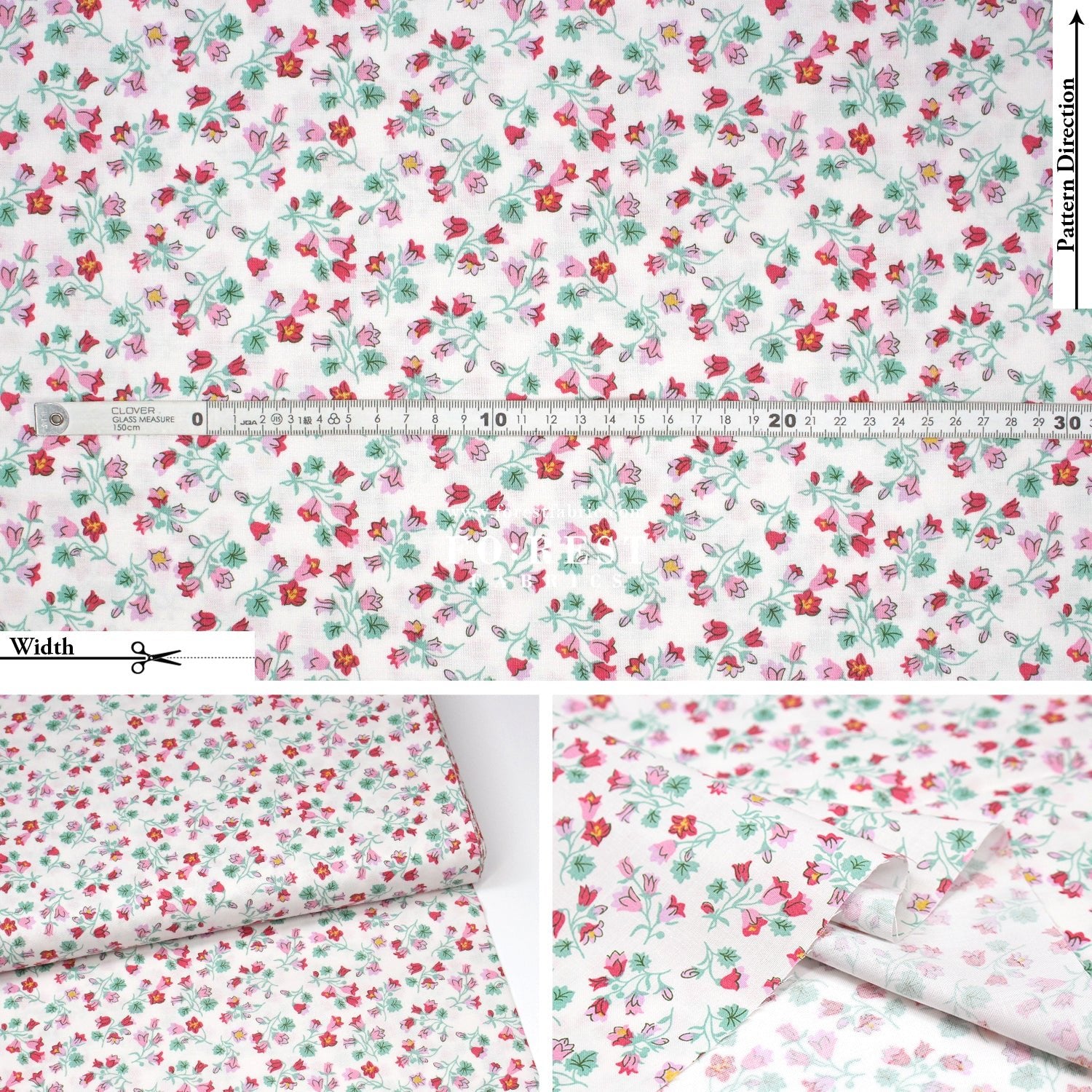 Quilting Liberty - Harebell Charm fabric B - FO:REST Fabric 布恩堂Liberty fabrictana lawnjapanese fabricykk zipper