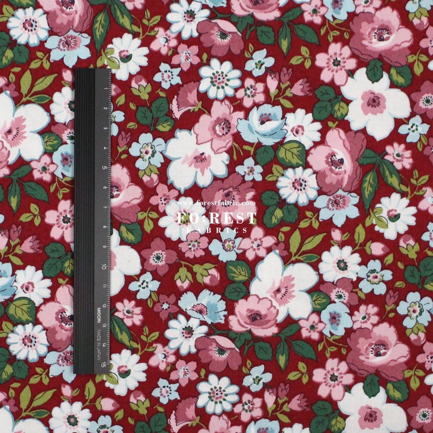 Quilting Liberty - Hedgerow Bloom A - FO:REST Fabric 布恩堂Liberty fabrictana lawnjapanese fabricykk zipper