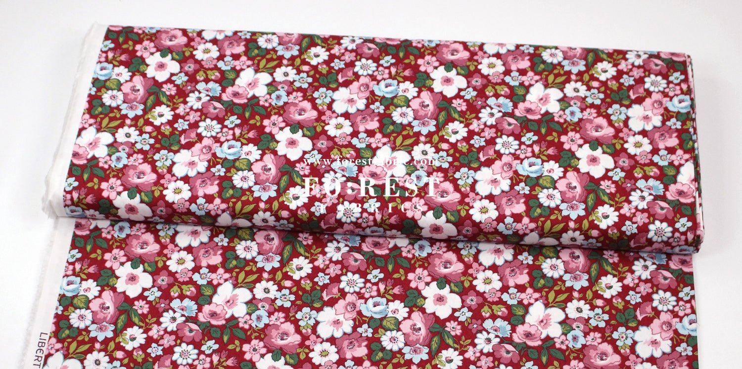 Quilting Liberty - Hedgerow Bloom A - FO:REST Fabric 布恩堂Liberty fabrictana lawnjapanese fabricykk zipper