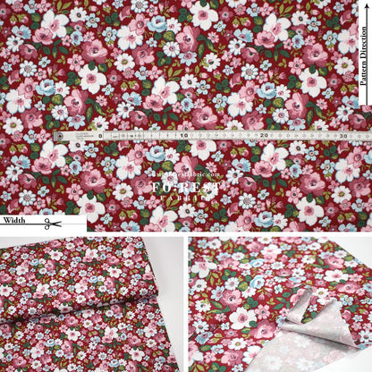 Quilting Liberty - Hedgerow Bloom A - FO:REST Fabric 布恩堂Liberty fabrictana lawnjapanese fabricykk zipper