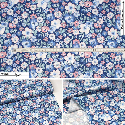 Quilting Liberty - Hedgerow Bloom fabric D - FO:REST Fabric 布恩堂Liberty fabrictana lawnjapanese fabricykk zipper