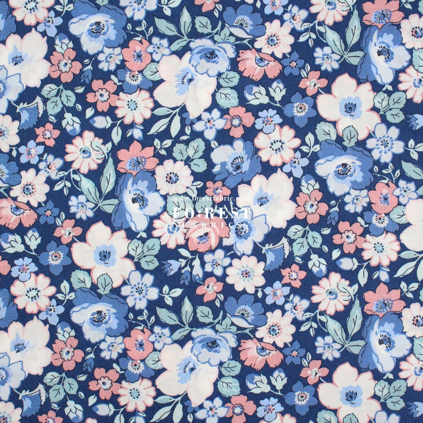 Quilting Liberty - Hedgerow Bloom fabric D - FO:REST Fabric 布恩堂Liberty fabrictana lawnjapanese fabricykk zipper