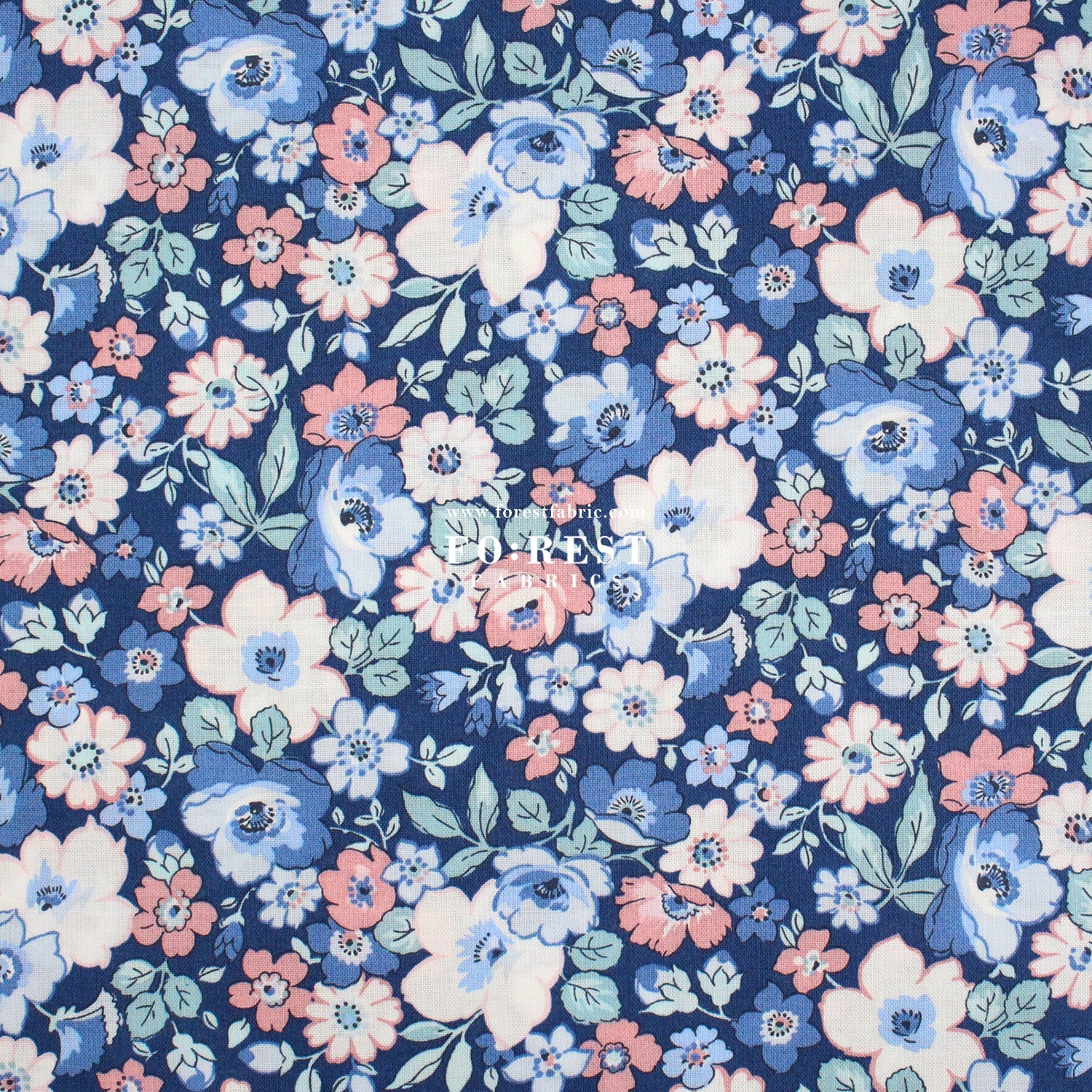 Quilting Liberty - Hedgerow Bloom fabric D - FO:REST Fabric 布恩堂Liberty fabrictana lawnjapanese fabricykk zipper
