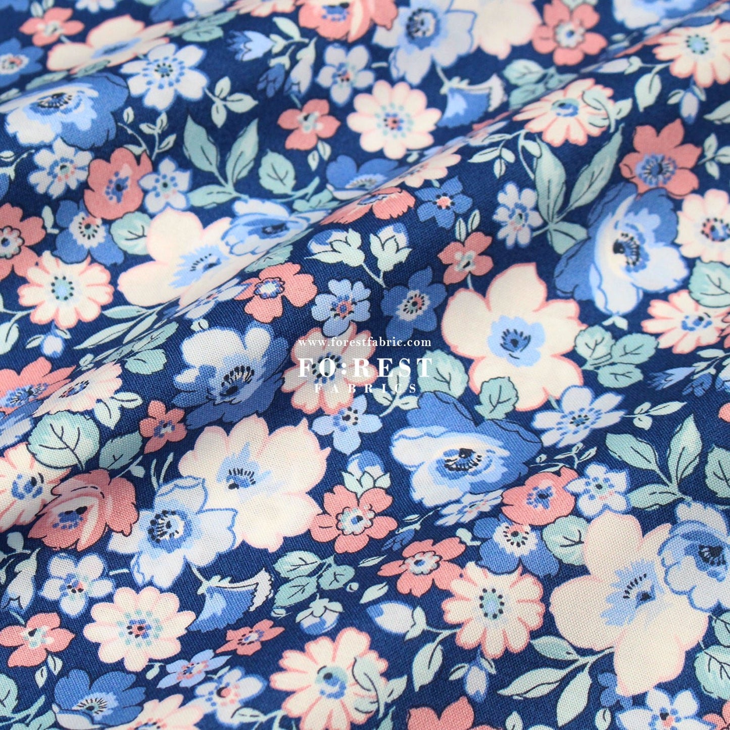 Quilting Liberty - Hedgerow Bloom fabric D - FO:REST Fabric 布恩堂Liberty fabrictana lawnjapanese fabricykk zipper