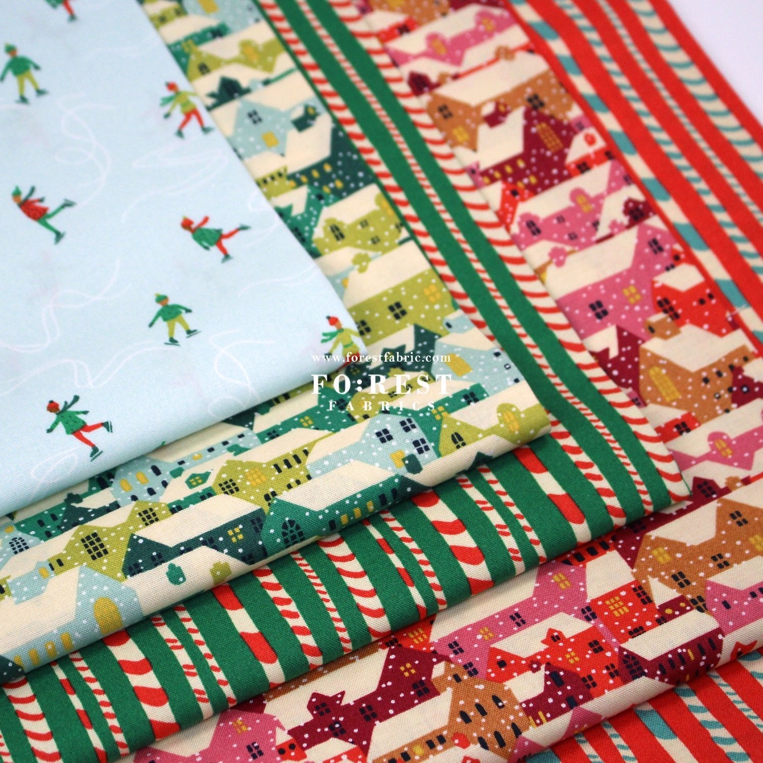 Quilting Liberty - ICE Dancing fabric A - FO:REST Fabric 布恩堂Liberty fabrictana lawnjapanese fabricykk zipper