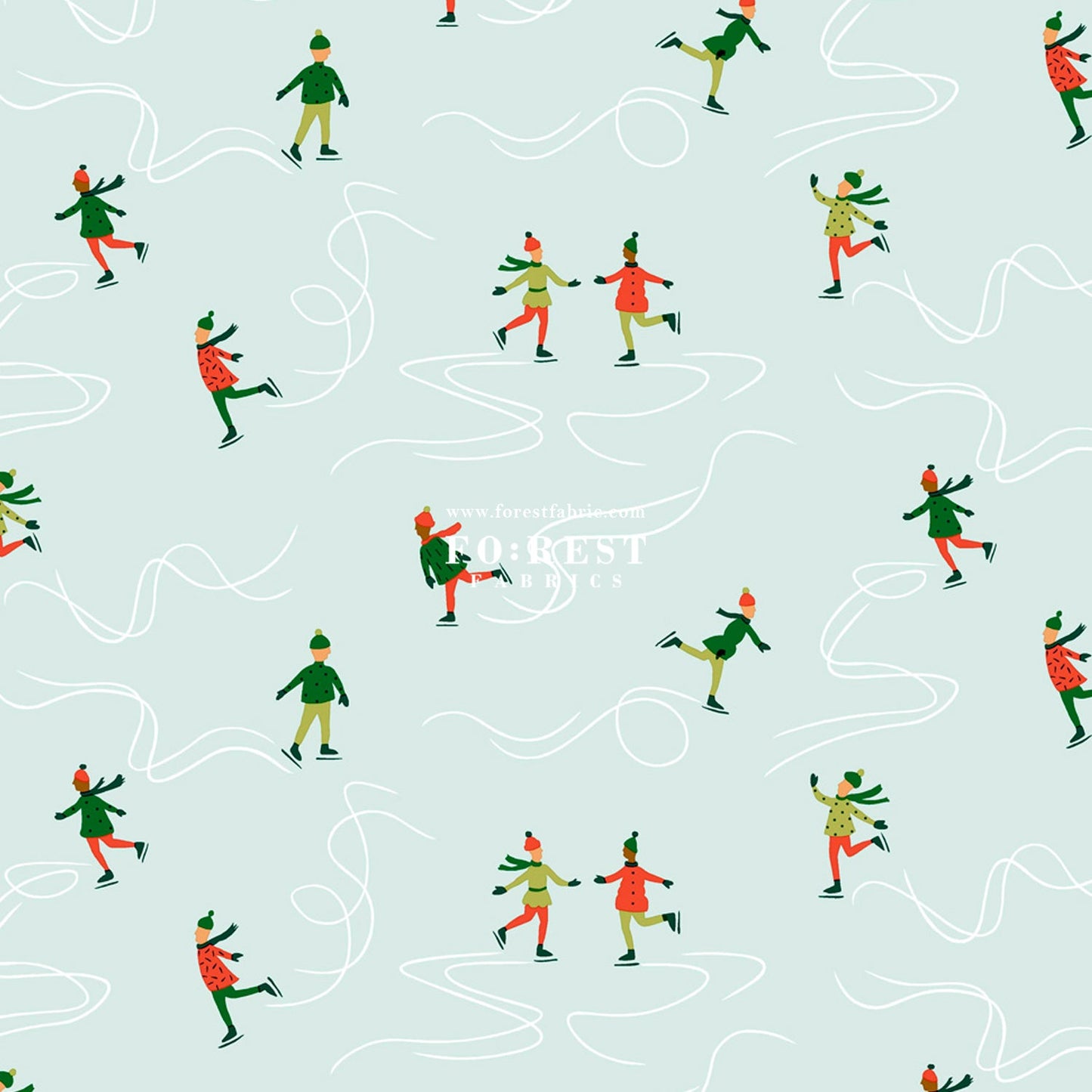 Quilting Liberty - ICE Dancing fabric A - FO:REST Fabric 布恩堂Liberty fabrictana lawnjapanese fabricykk zipper