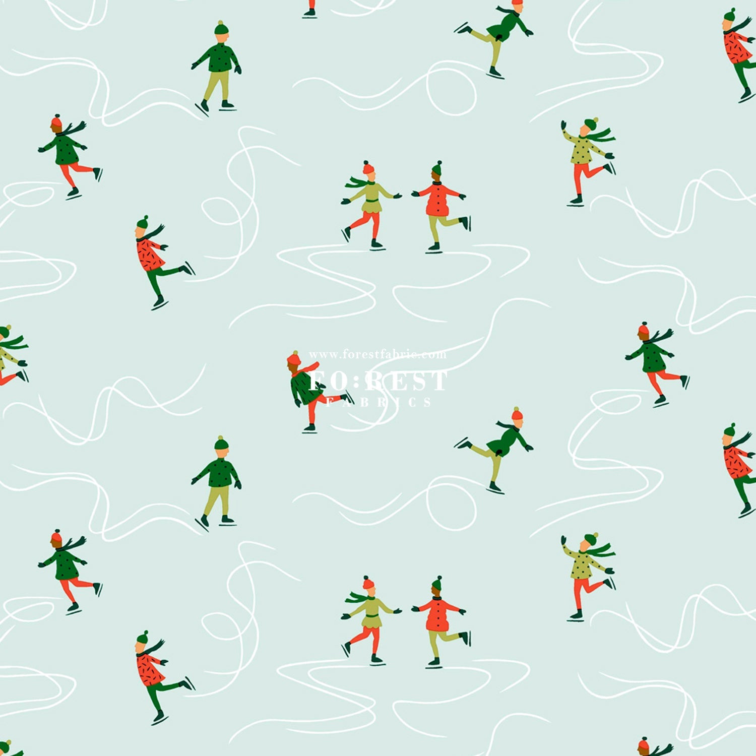 Quilting Liberty - ICE Dancing fabric A - FO:REST Fabric 布恩堂Liberty fabrictana lawnjapanese fabricykk zipper