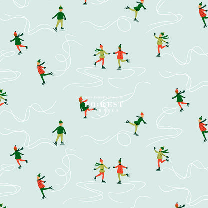 Quilting Liberty - ICE Dancing fabric A - FO:REST Fabric 布恩堂Liberty fabrictana lawnjapanese fabricykk zipper