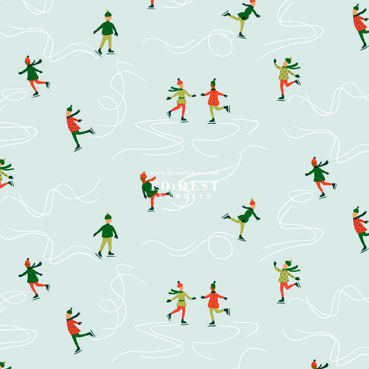 Quilting Liberty - ICE Dancing fabric A - FO:REST Fabric 布恩堂Liberty fabrictana lawnjapanese fabricykk zipper