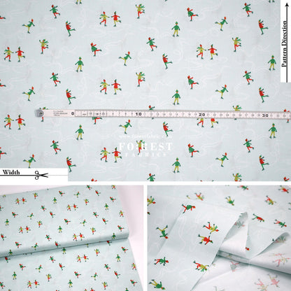 Quilting Liberty - ICE Dancing fabric A - FO:REST Fabric 布恩堂Liberty fabrictana lawnjapanese fabricykk zipper