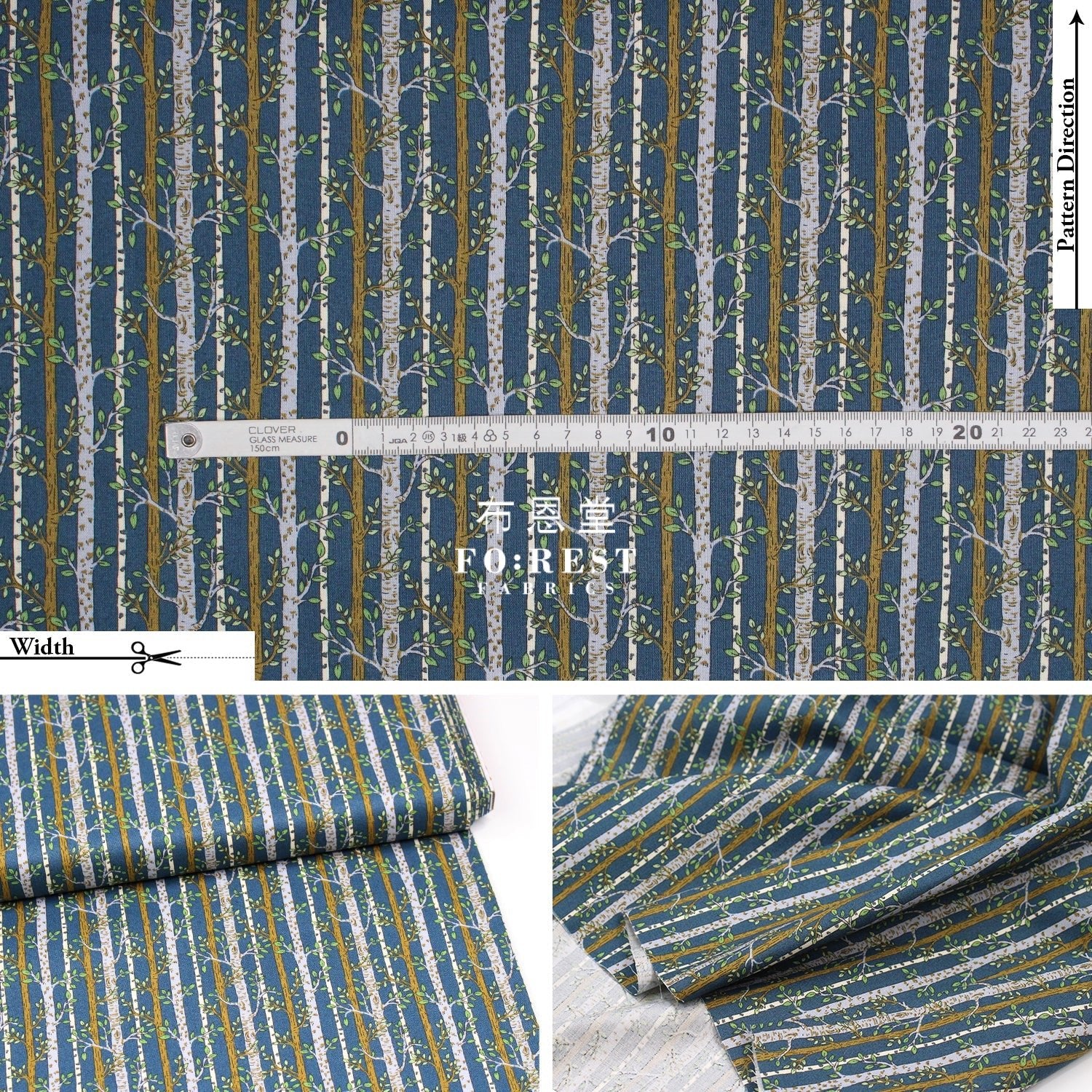 Quilting Liberty - into the woods A - FO:REST Fabric 布恩堂Liberty fabrictana lawnjapanese fabricykk zipper