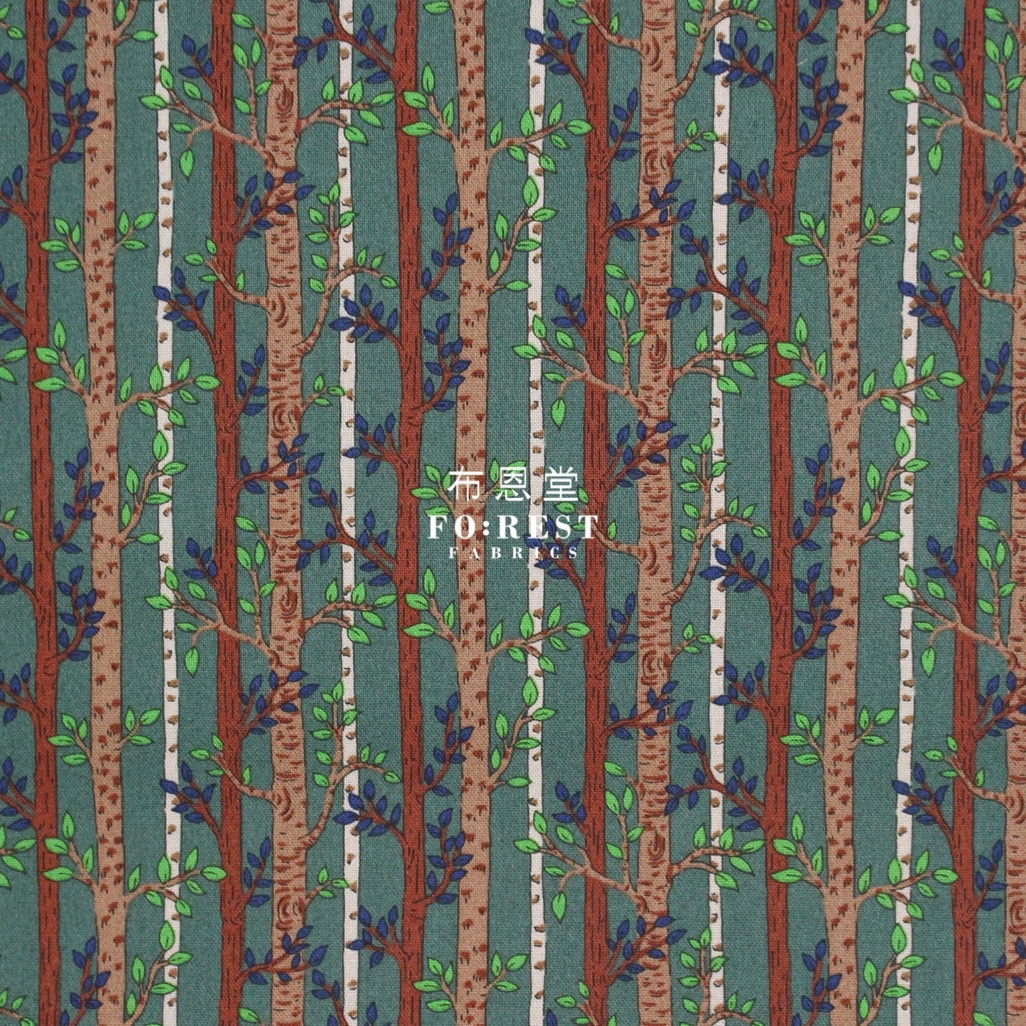 Quilting Liberty - into the woods C - FO:REST Fabric 布恩堂Liberty fabrictana lawnjapanese fabricykk zipper