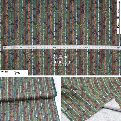 Quilting Liberty - into the woods C - FO:REST Fabric 布恩堂Liberty fabrictana lawnjapanese fabricykk zipper