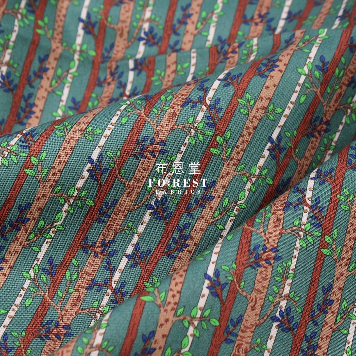Quilting Liberty - into the woods C - FO:REST Fabric 布恩堂Liberty fabrictana lawnjapanese fabricykk zipper