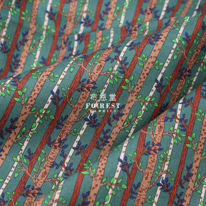 Quilting Liberty - into the woods C - FO:REST Fabric 布恩堂Liberty fabrictana lawnjapanese fabricykk zipper