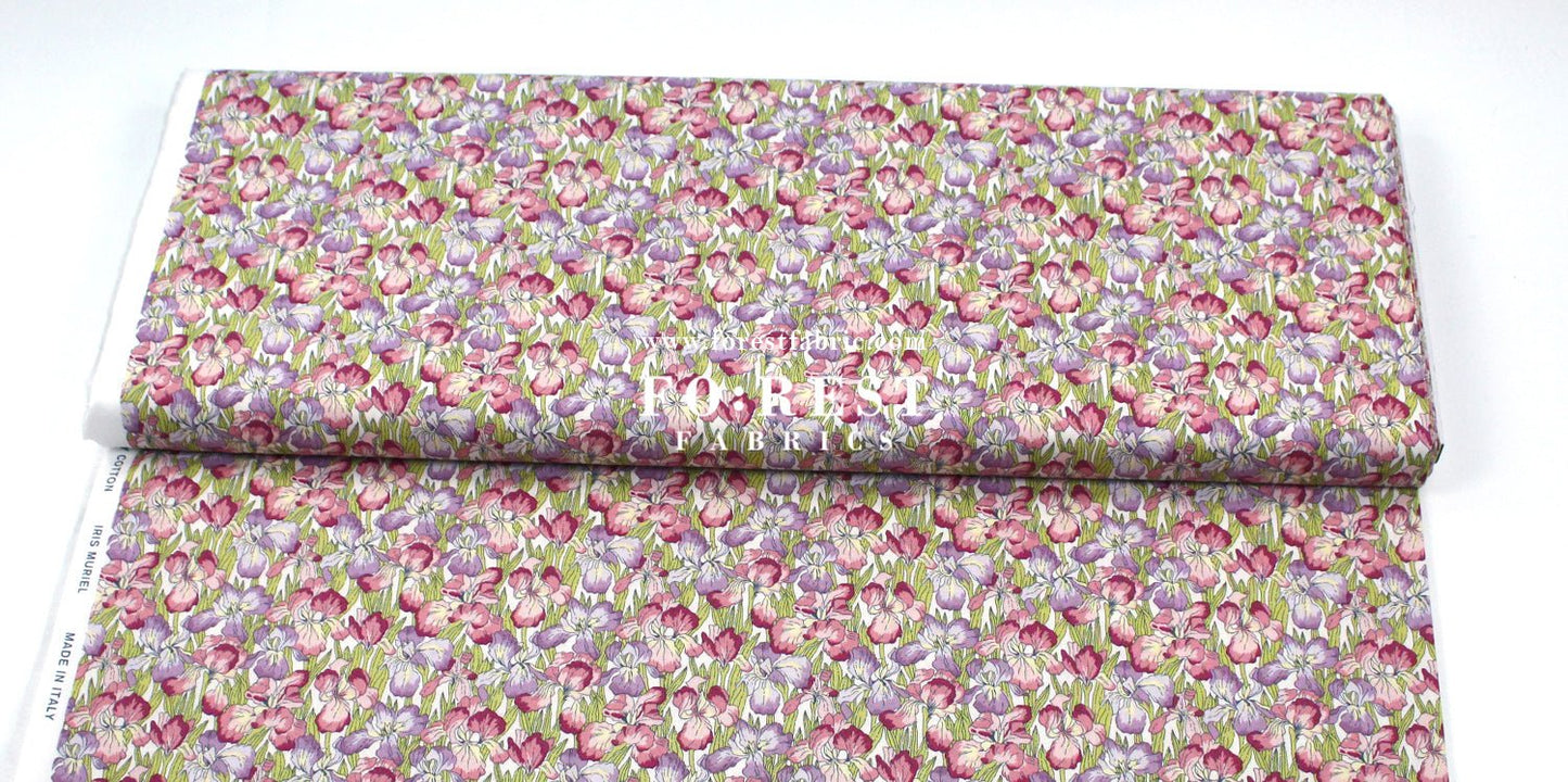 Quilting Liberty - Iris Muriel A - FO:REST Fabric 布恩堂Liberty fabrictana lawnjapanese fabricykk zipper